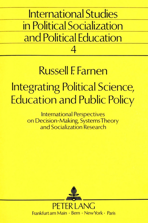 Integrating Political Science, Education and Public Policy - Bernhard Claußen