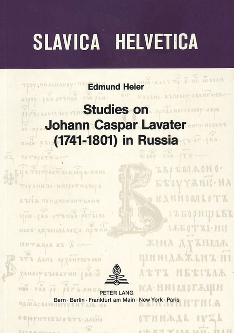 Studies on Johann Caspar Lavater (1741-1801) in Russia