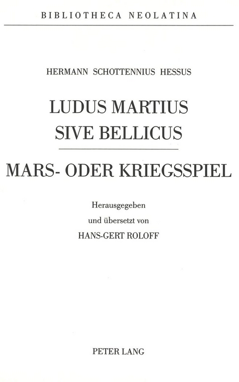 Hermann Schottennius - Ludus Martius Sive Bellicus - 