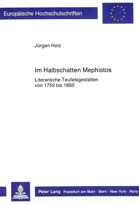 Im Halbschatten Mephistos - Jürgen Holz