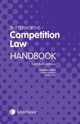 Butterworths Competition Law Handbook - Antonio Bavasso