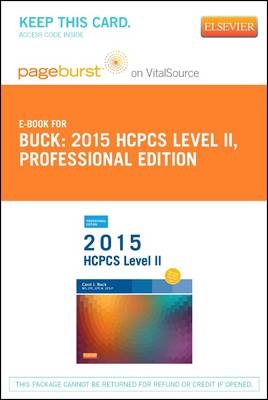 2015 HCPCS Level II Professional Edition - Elsevier eBook on Vitalsource (Retail Access Card) - Carol J Buck