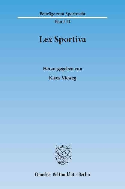 Lex Sportiva. - 