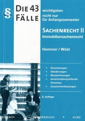 43 Fälle - Sachenrecht II - Karl-Edmund Hemmer, Achim Wüst