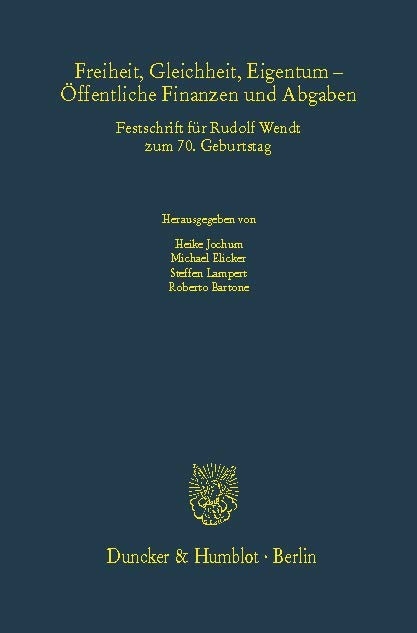 Freiheit, Gleichheit, Eigentum - Öffentliche Finanzen und Abgaben. - 