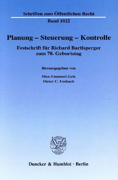 Planung - Steuerung - Kontrolle. - 