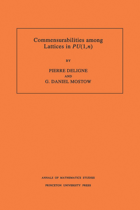 Commensurabilities among Lattices in PU (1,n) -  Pierre R. Deligne,  G. Daniel Mostow