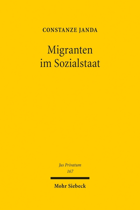 Migranten im Sozialstaat -  Constanze Janda