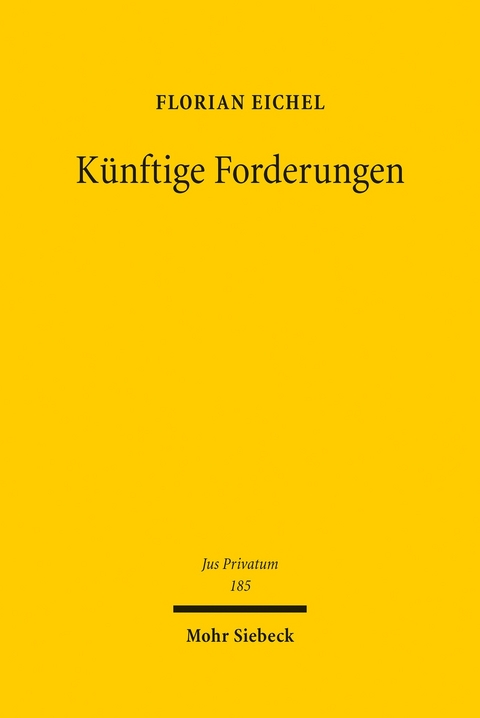 Künftige Forderungen -  Florian Eichel