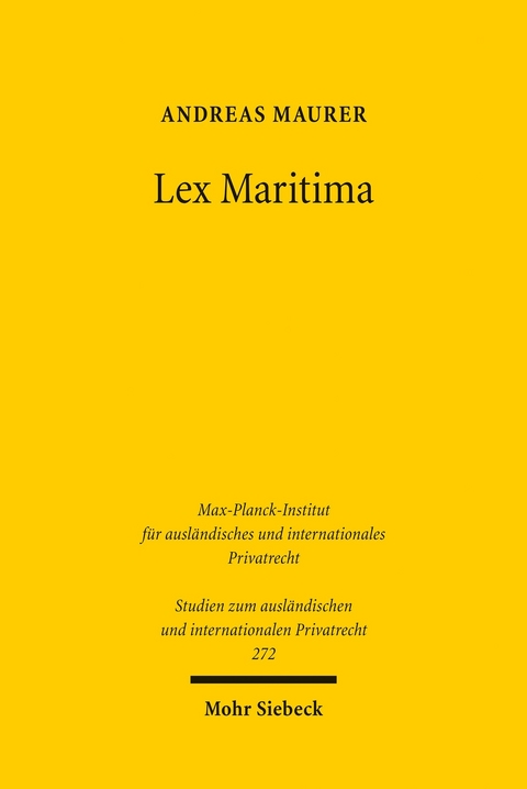 Lex Maritima -  Andreas Maurer