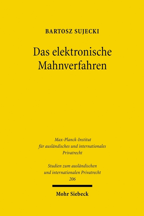 Das elektronische Mahnverfahren -  Bartosz Sujecki