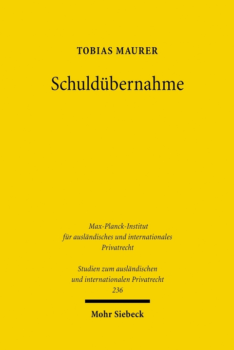 Schuldübernahme -  Tobias Maurer