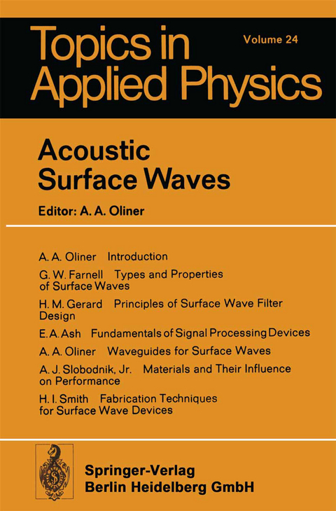 Acoustic Surface Waves - 