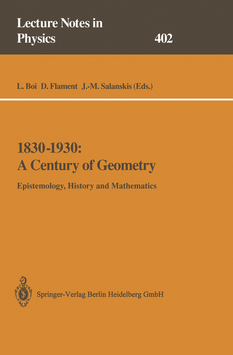 1830–1930: A Century of Geometry - 