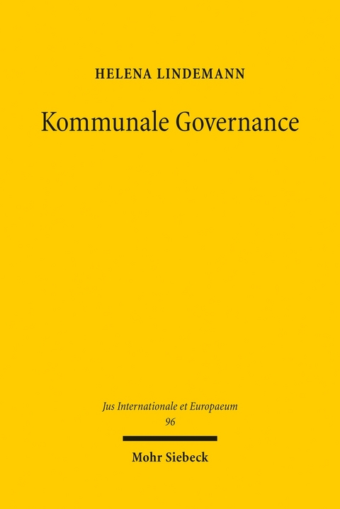 Kommunale Governance -  Helena Lindemann