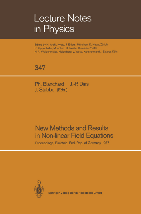 New Methods and Results in Non-linear Field Equations - 