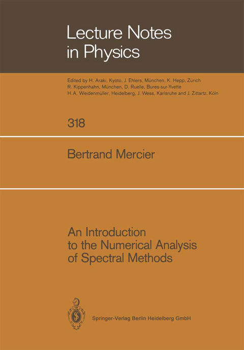 An Introduction to the Numerical Analysis of Spectral Methods - Bertrand Mercier