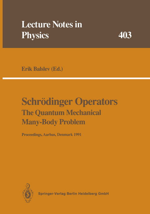 Schrödinger Operators The Quantum Mechanical Many-Body Problem - 