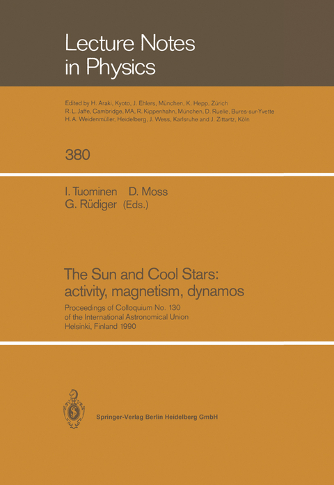 The Sun and Cool Stars: activity, magnetism, dynamos - 