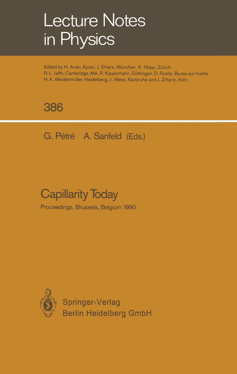 Capillarity Today - 