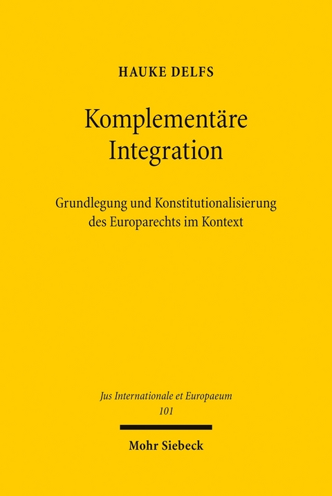 Komplementäre Integration -  Hauke Delfs