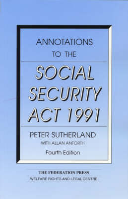 Annotations to the Social Security Act 1991 - Peter Sutherland, Allan Anforth