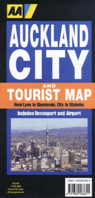 AA Auckland City & Tourist Sheet Map -  AA