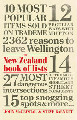 The New Zealand Book Of Lists - John McCrystal