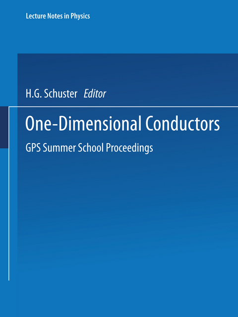 One-Dimensional Conductors - 