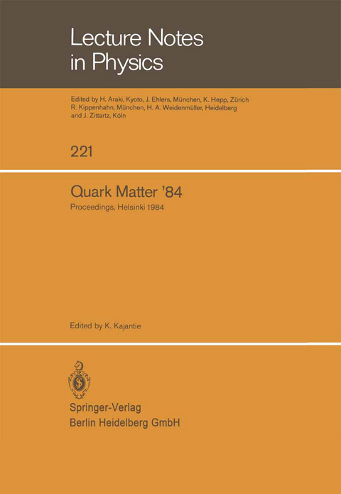 Quark Matter ’84 - 