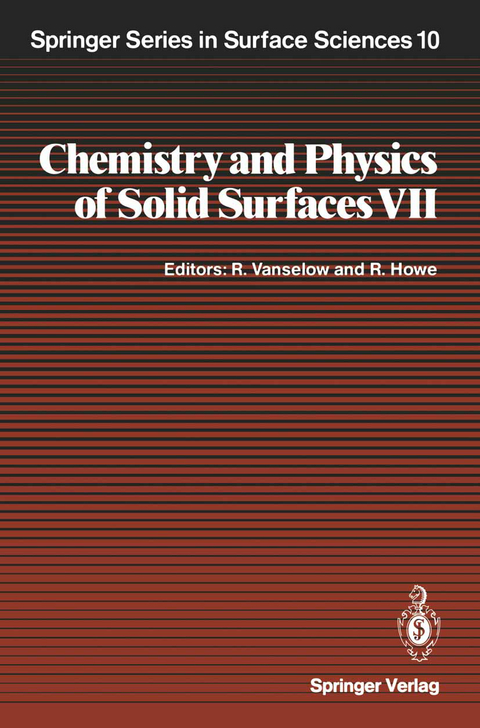 Chemistry and Physics of Solid Surfaces VII - 