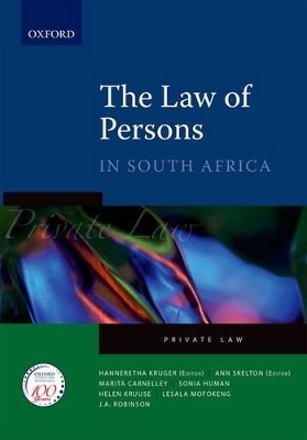 The Law of Persons in South Africa - Robbie Robinson, Sonia Human