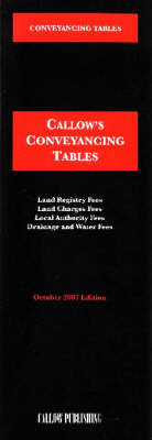 Conveyancing Tables - 