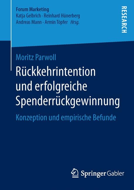 Rückkehrintention und erfolgreiche Spenderrückgewinnung - Moritz Parwoll