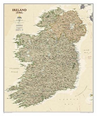 Ireland Executive, laminated - National Geographic Maps