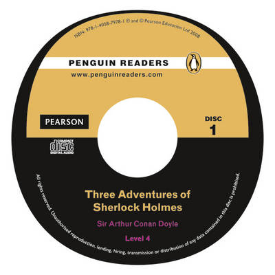 PLPR4:Three Adventures of Sherlock Holmes Bk/CD Pack - Arthur C Conan Doyle