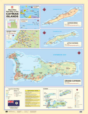 Cayman Islands Wallmap Laminated Edn