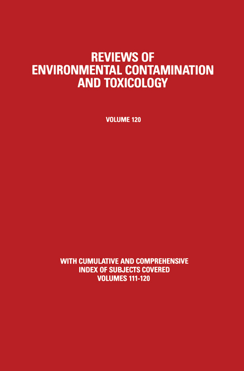 Reviews of Environmental Contamination and Toxicology - Dr. George W. Ware