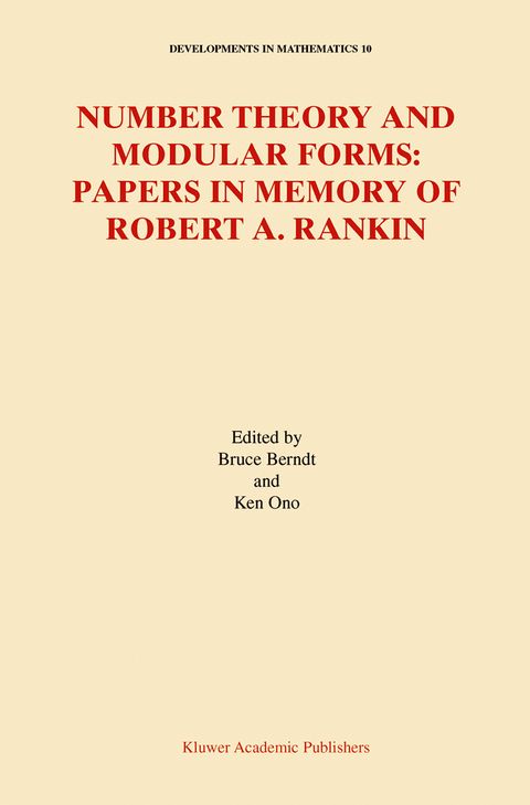 Number Theory and Modular Forms - 