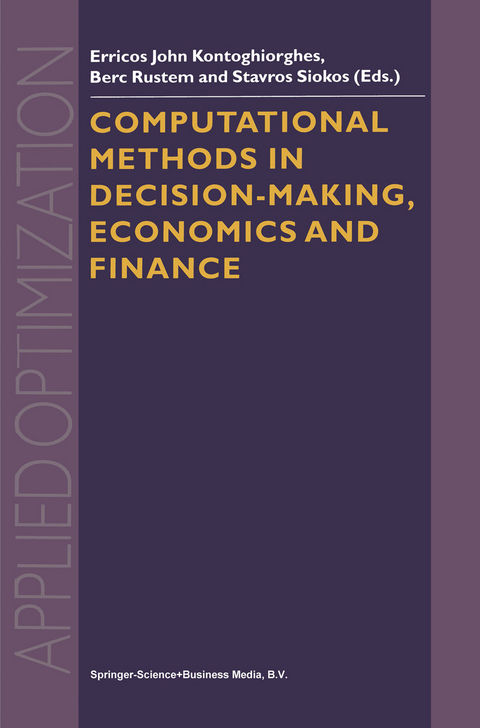 Computational Methods in Decision-Making, Economics and Finance - 