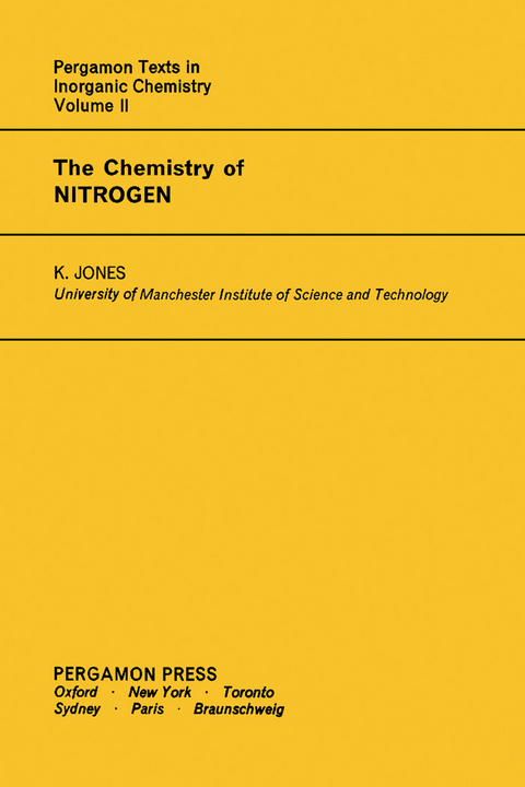 Chemistry of Nitrogen -  K. Jones