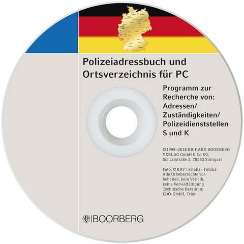 Polizeiadressbuch und Ortsverzeichnis für PC