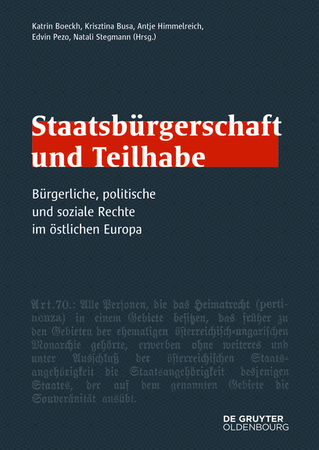 Staatsbürgerschaft und Teilhabe - 