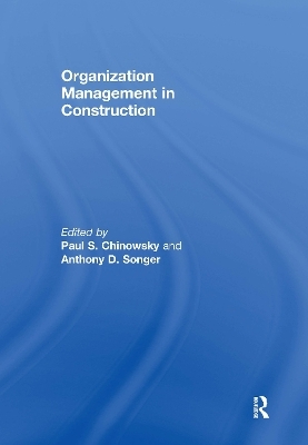 Organization Management in Construction - 