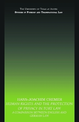 Human Rights and the Protection of Privacy in Tort Law - Hans-Joachim Cremer