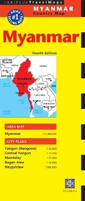 Myanmar Travel Map Fourth Edition - 