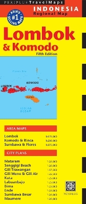 Lombok & Komodo Travel Map Fifth Edition - 