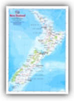 New Zealand A4 Map - 