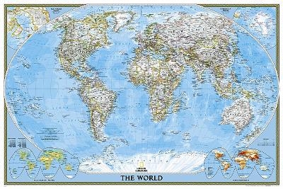 World Classic, Poster Size, Laminated - National Geographic Maps