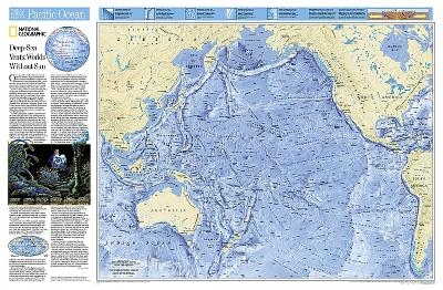 Pacific Ocean Floor, tubed - National Geographic Maps